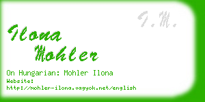 ilona mohler business card